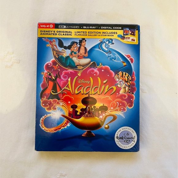 NEW Disney Aladdin 4K Signature Blu-Ray - Picture 2 of 6